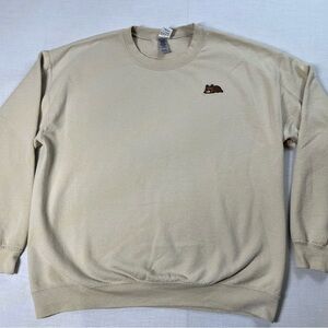 Lokisa Womens Embroidered Bear ￼Crewneck Sweatshirt Size L